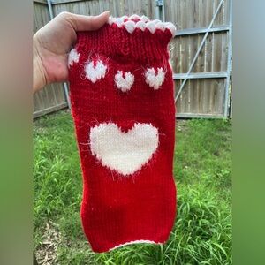 Dog Sweater for small girl dogs with back legs. Dog clothes for female dogs